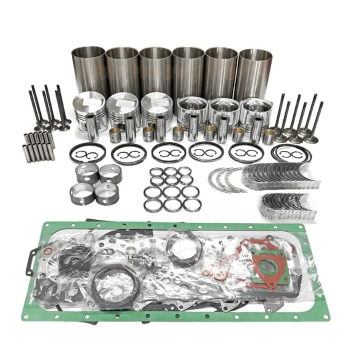 

Комплект для капитального ремонта двигателя XCWoOshop DA640: поршень 1-12111-122-1/1-12111-858-0, комплект гильз цилиндров с комплектом прокладок, подходит для ISUZU DA640