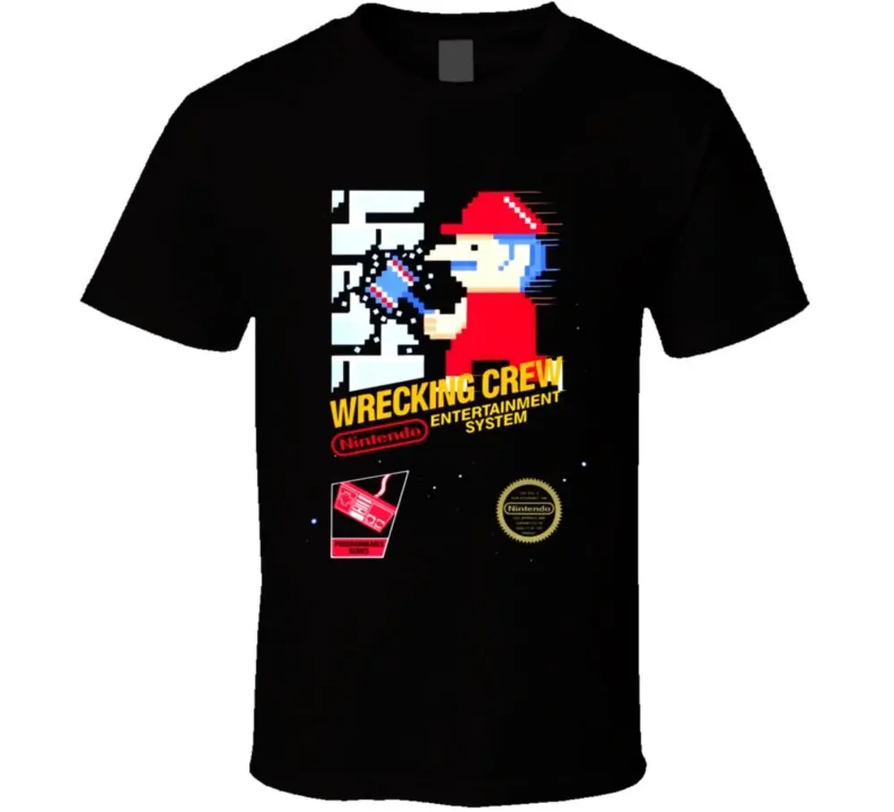 Wrecking Crew Classic NES Black Box Art T Shirt