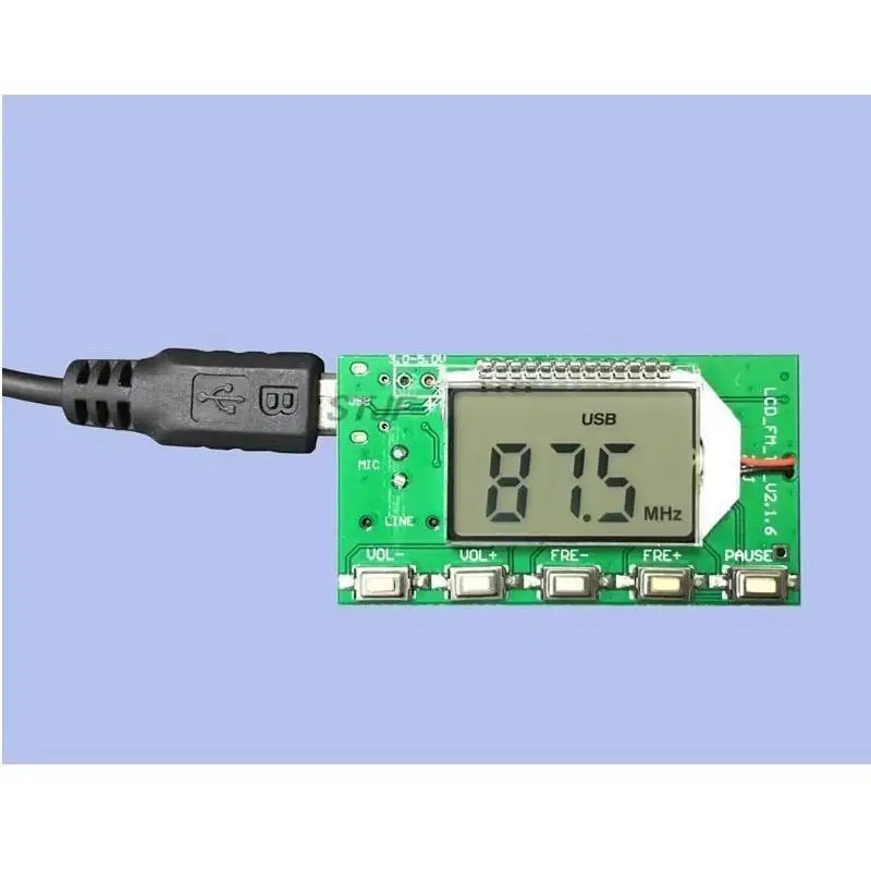 DSP PLL 87-108MHz Stereofoniczny moduł nadajnika FM Cyfrowa cyfrowa płytka mikrofonu bezprzewodowego Wielofunkcyjna modulacja częstotliwości