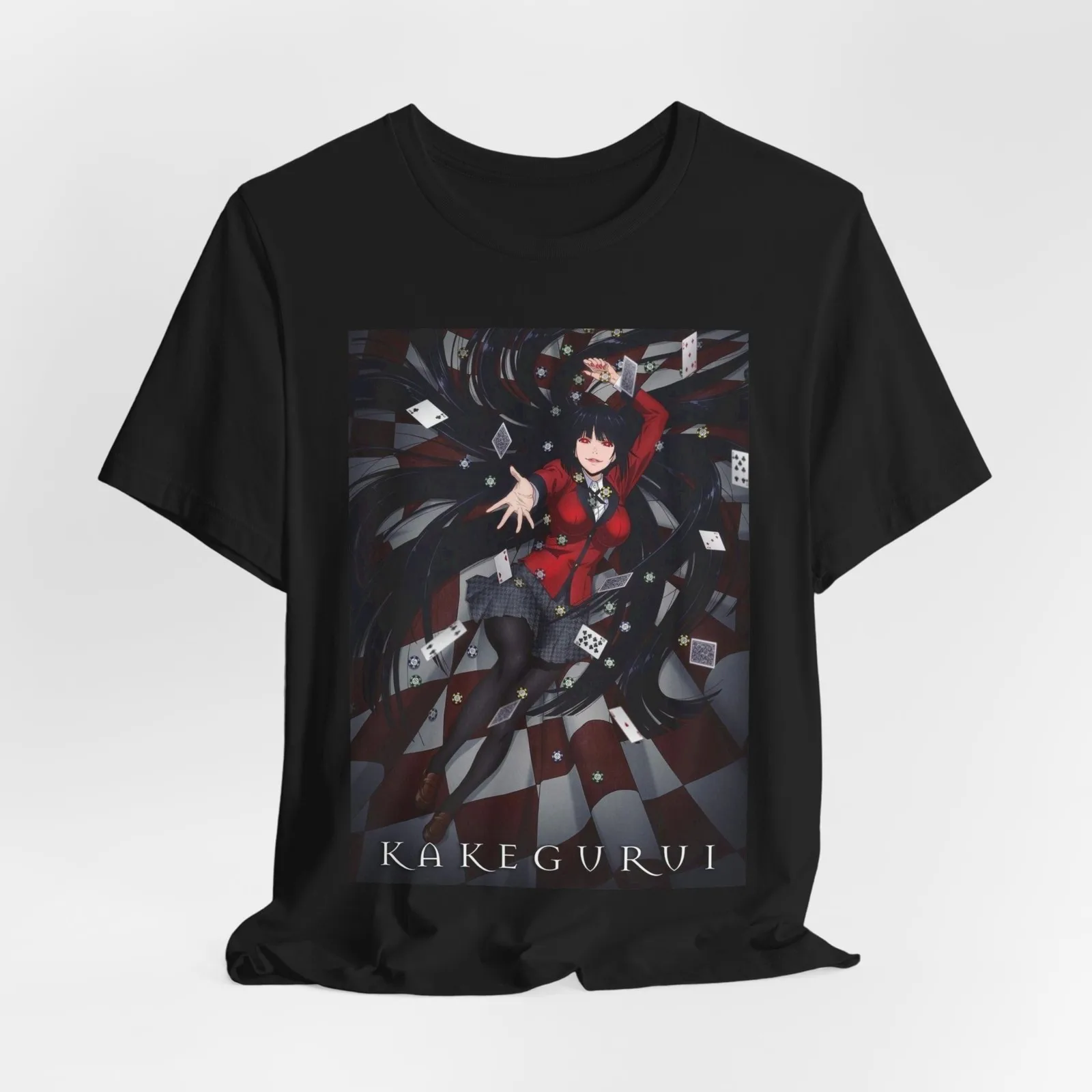 Kakegurui Anime Tee, Unisex Jersey Short Sleeve Shirt, Yumeko Jabami Graphic