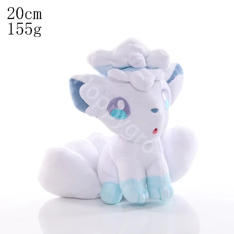 20/25cm Cartoon Pokemon Ninetales Plush Toys Alola Vulpix Plush Doll Soft Stuffed Sun Moon Nine Tails Fox Doll Kids Xmas Gift