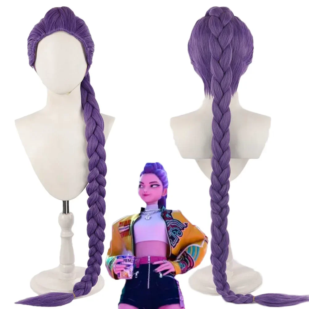 Halloween Demonen Hunter van KPop Rumi Mira Zoey Pruiken Cosplay Kostuum Accessoires Vrouwen Fantasia Kleding Haar Hoofddeksels Pruik