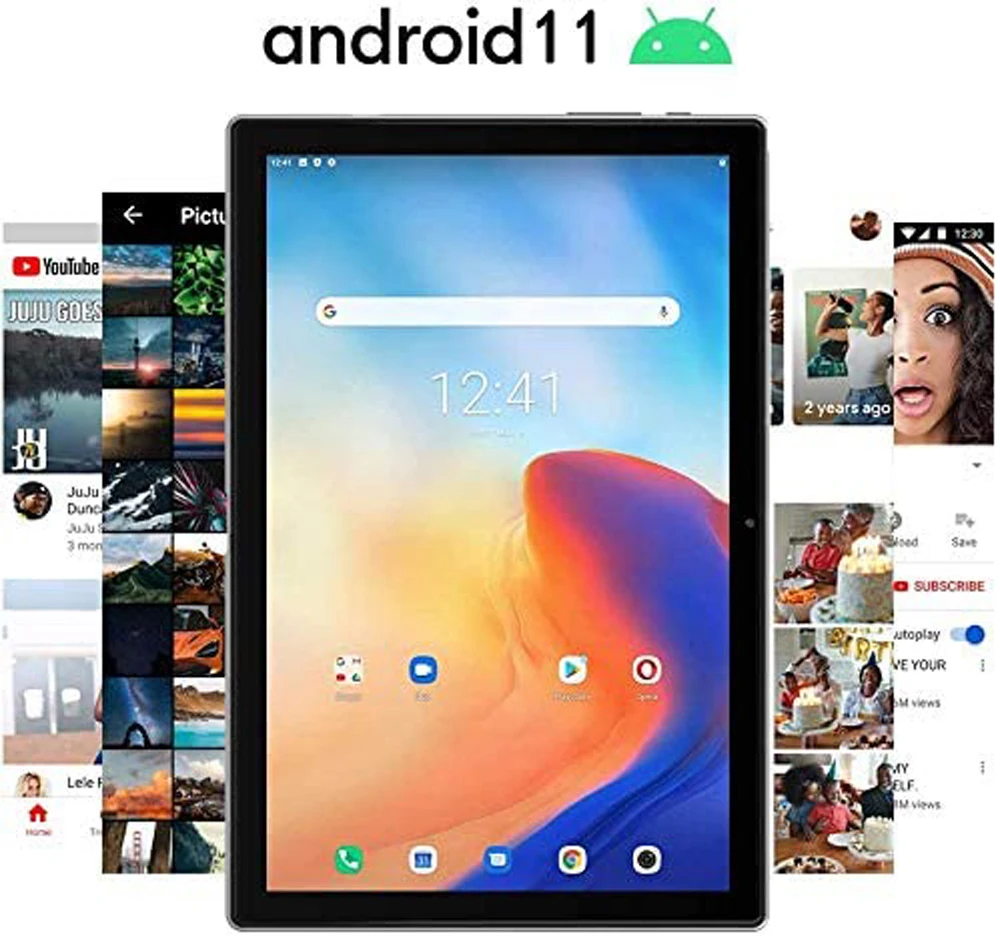 2023 Nouvelle tablette BDF 6 Go de RAM 128 Go de ROM Android 11.0 Tab Écran de 10,1 pouces Androïdes Double carte SIM 4G LTE Cours vidéo en ligne WiFi