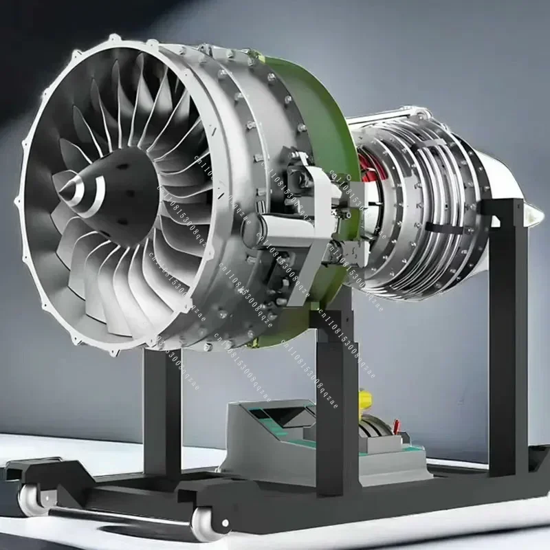 1000+ Parts TECHING Aviation Twin Shaft Turbofan Engine DIY Kit 1/10 Metal Jet Turbine Engine Assembly Model Toy Gift DM119