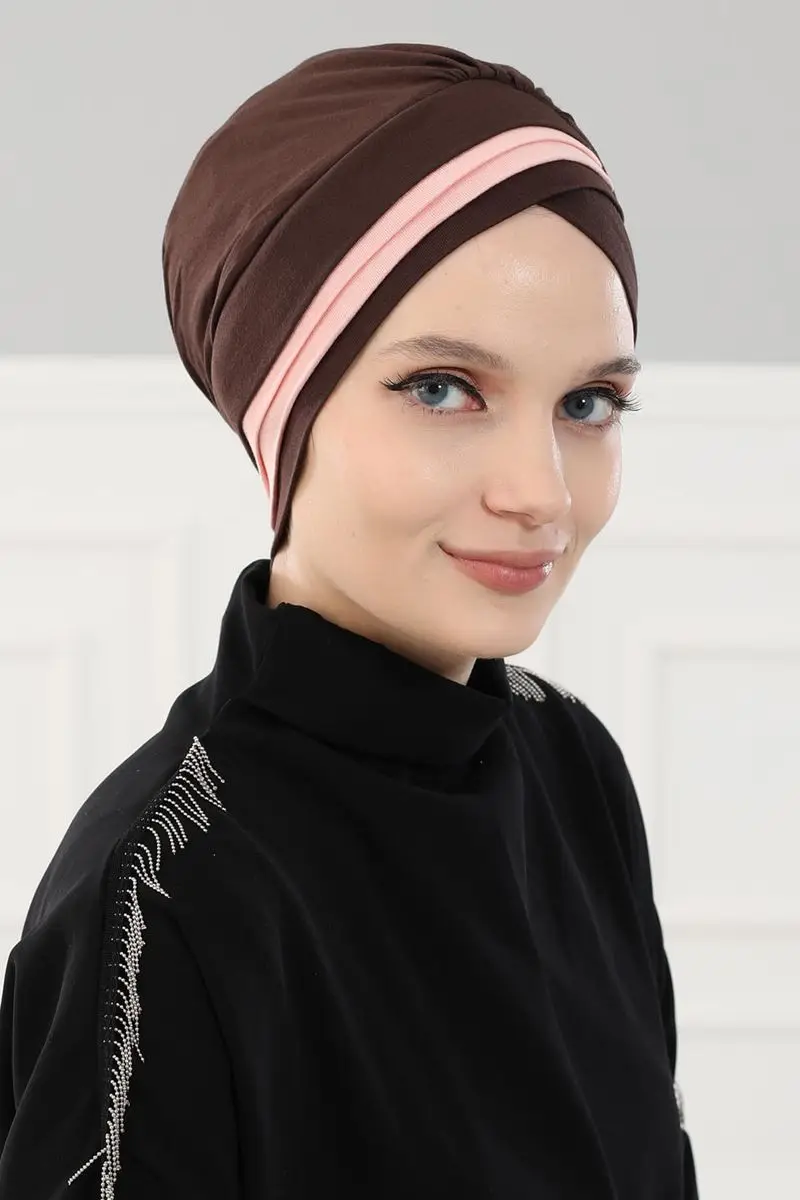 Cor dobro penteado osso marrom