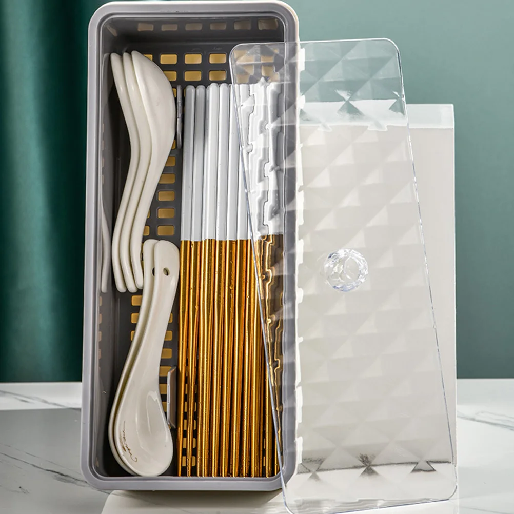 

Cutlery Storage Box Tableware Organizer Holder For Kitchen Countertop Space-Saving Household Utensil Case Simple