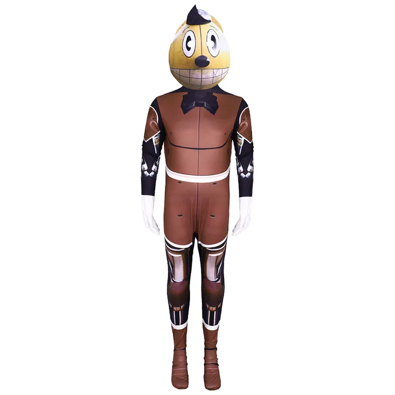 

Adult Men Bright Yellow Robot Costume Carnival Halloween Dress Up Enfant Movie Cosplay Niño Costume 2026