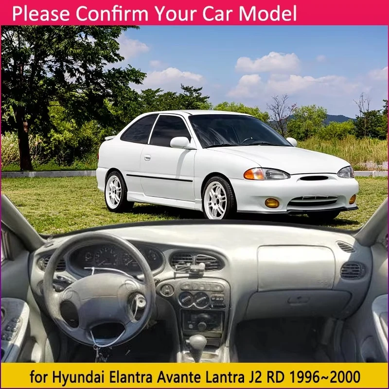Car Dashboard Cover Pad for Hyundai Elantra Avante Lantra J2 RD 1996~2000 1997 Liner Anti-Slip Mat Sunshade Carpet Accessories