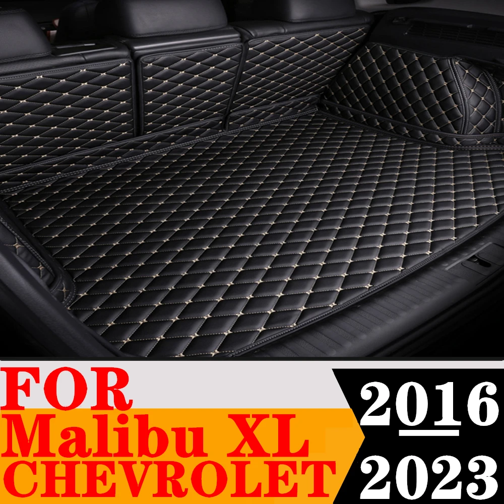 

Custom Full Set Car Trunk Mat For Chevrolet Malibu XL 2023 2022 2021 2020 2019 2018 2017 2016 Rear Cargo Liner Tail Boot Pad