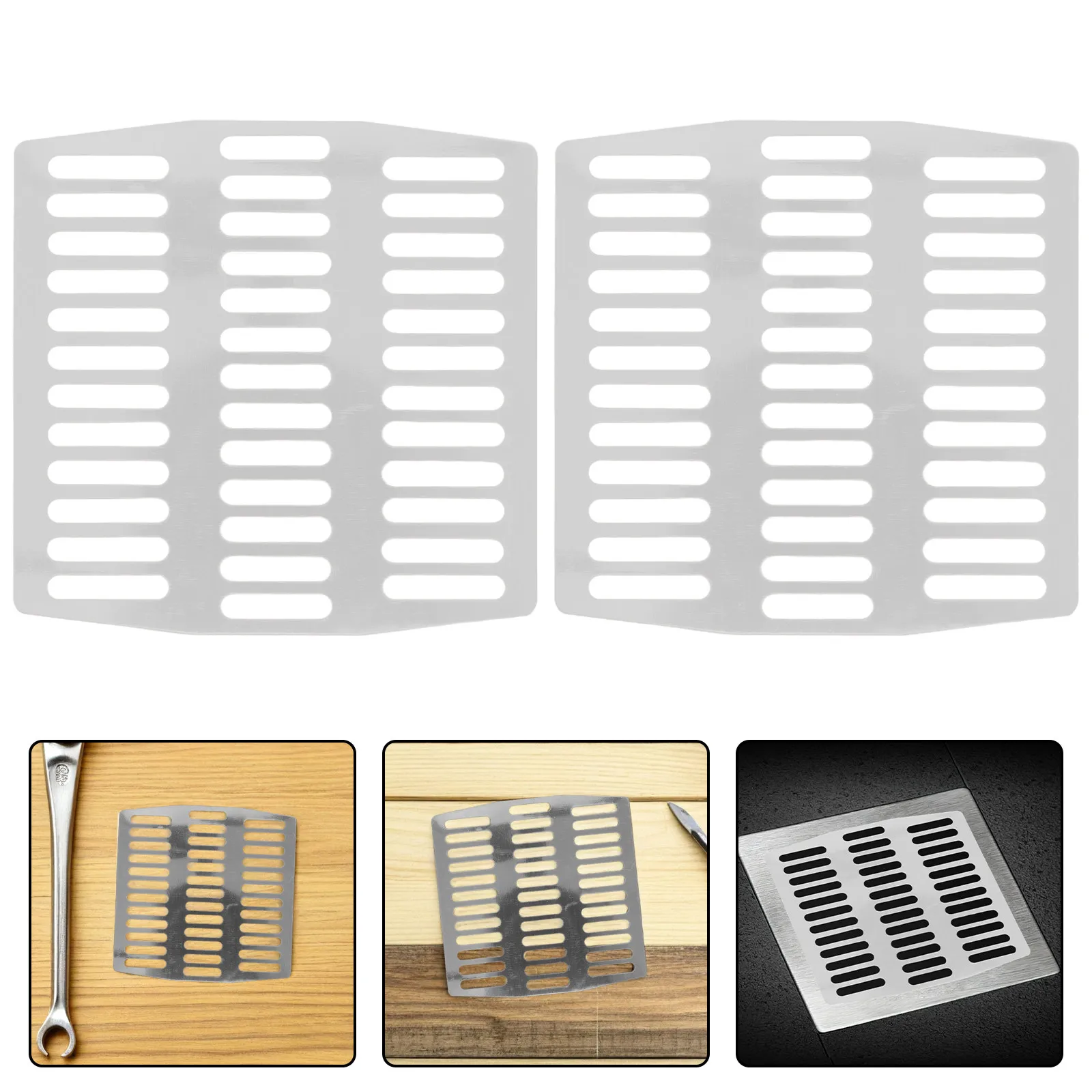 

10Pcs Stainless Steel Weep Hole Covers Spring Brick Wall Filler Screens Protection for Drainage and Pest Prevention Fits Various