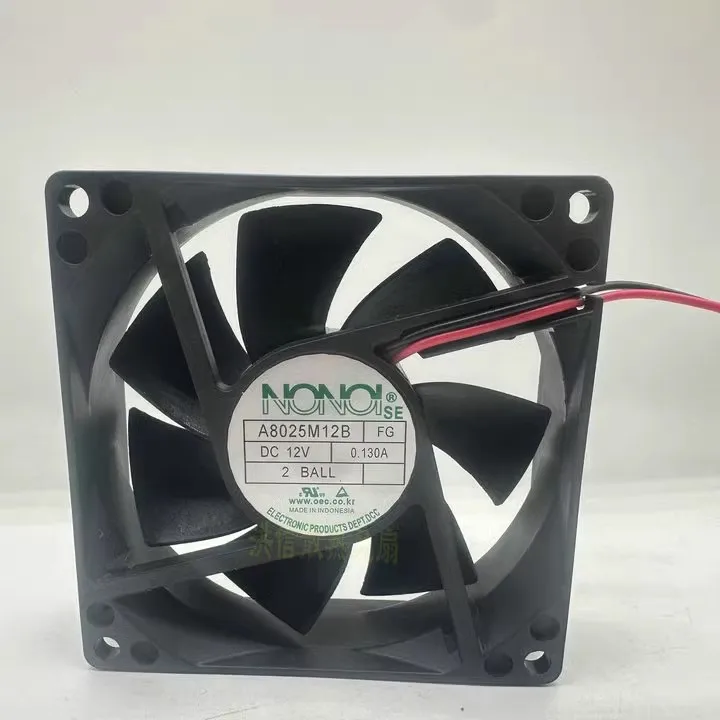 

Free shipping original NONOL A8025M12B DC12V 0.130A 2-wire silent cooling fan