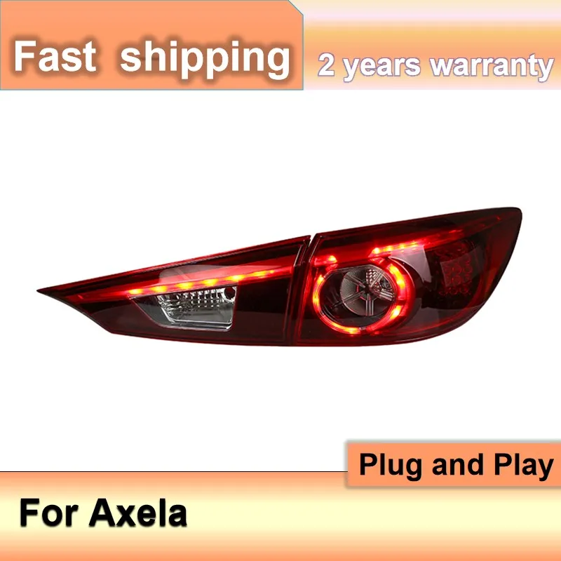 Car Accessories for Mazda Axela Taillight 2015 New Mazda 3 Axela Tail Light Orignal Design LED Rear Lamp DRL+Brake+Park+Sign