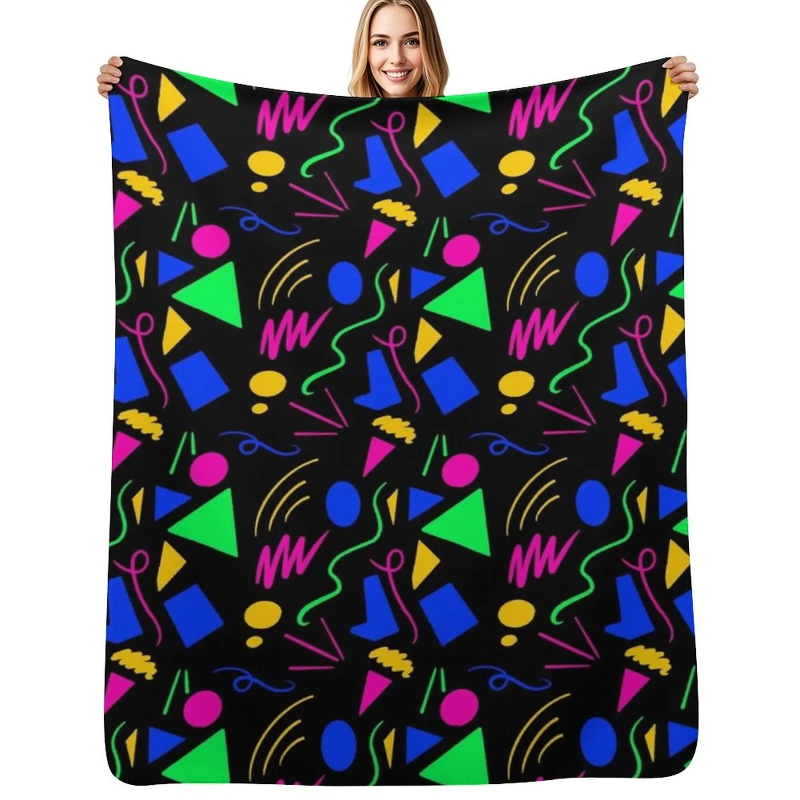 Arcade carpet Throw Blanket Loose Moving Retros Winter beds Furrys Hair Blankets