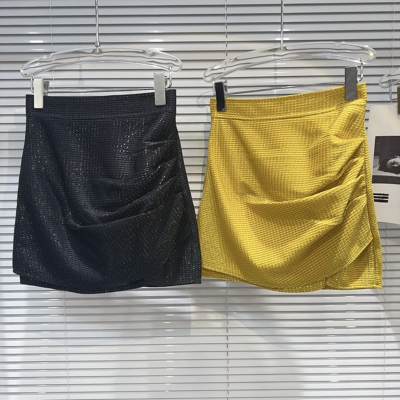 

Сексуальная плиссированная ткань Ter Ne ort Dr with iny Tead, лето 2023, женская облегающая юбка Faion ow