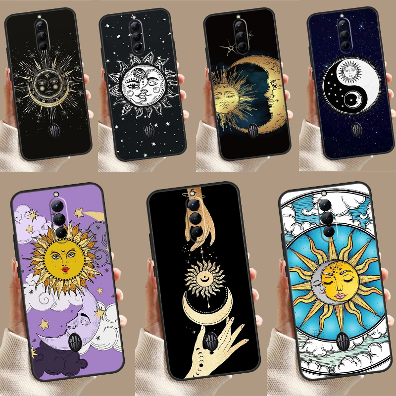 SUN AND MOON Mystic Zodiac Case For ZTE Nubia Red Magic 9 Pro Plus 8 8S Pro Plus RedMagic 6 7 6S 7S Pro 6R 5S 5G Cover