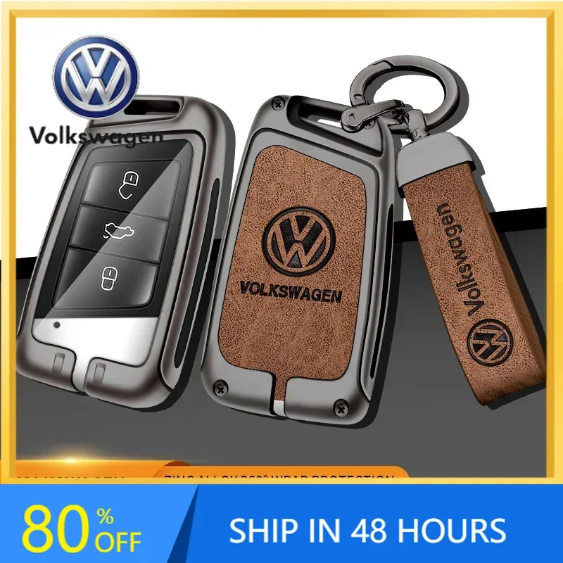 

Новинка 2026: Металлический кожаный чехол-накладка для автомобильного ключа VW Volkswagen Magotan, Magotan GTE, Passat B6, B7, B8
