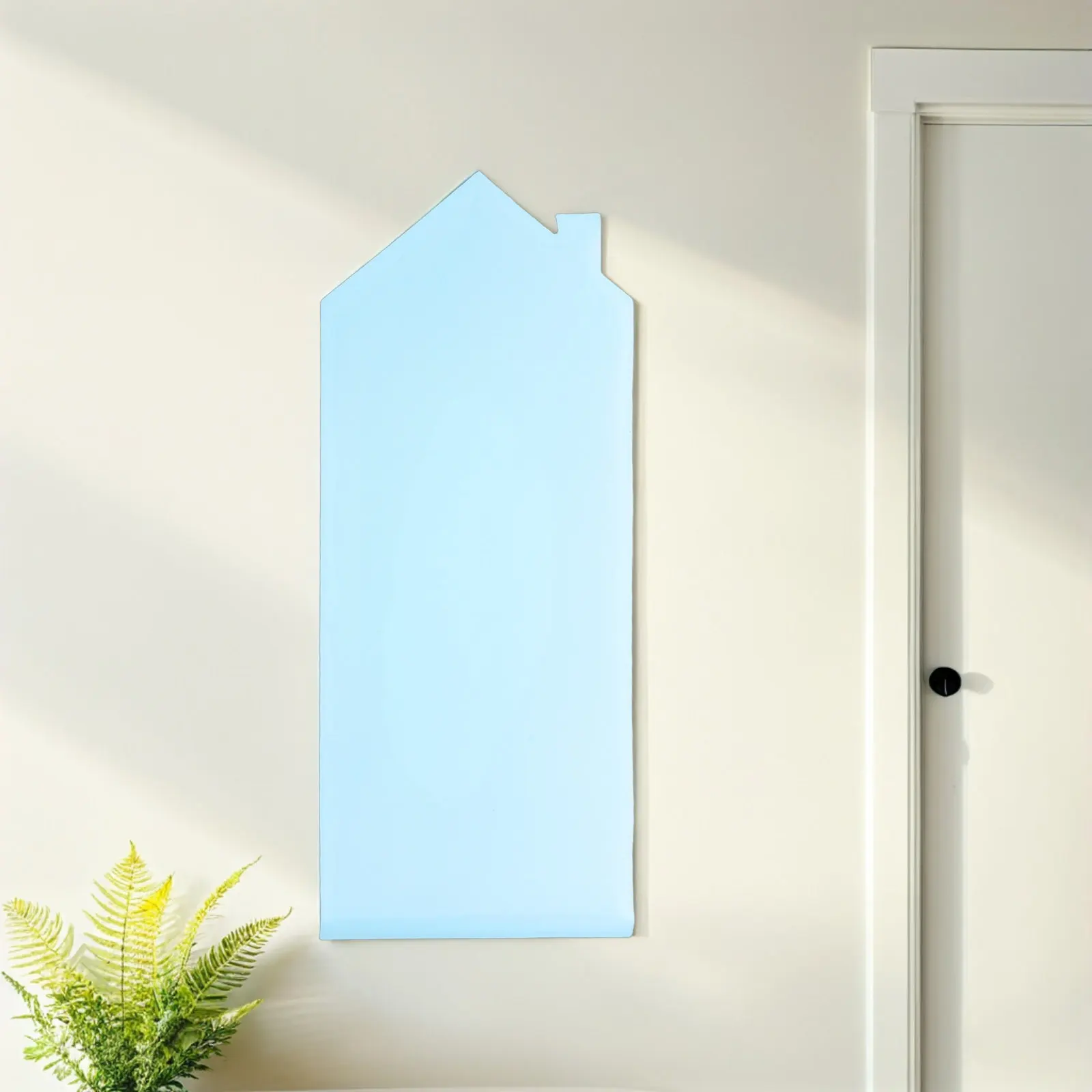 

House Shape White Board Wall Sticker 39.76x15.98 Inches Adhesive Dry Erase Board Removable Dry Erase Whiteboard for Office Home