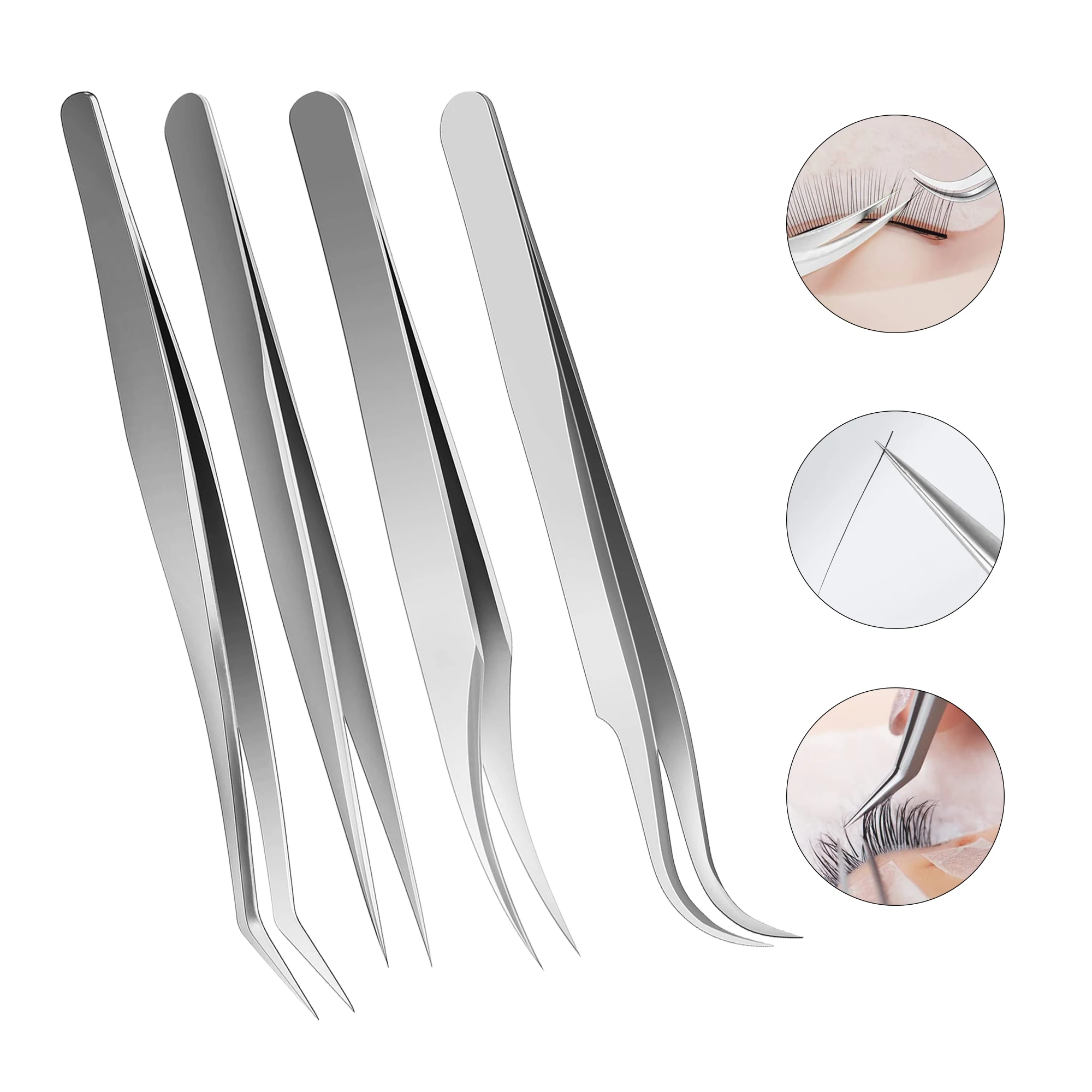 Volume Tweezers for Eyelash Extensions,Precision Lash Tweezers for Mega Volume And 3D 6D 10D Mink Eyelash Fan Making