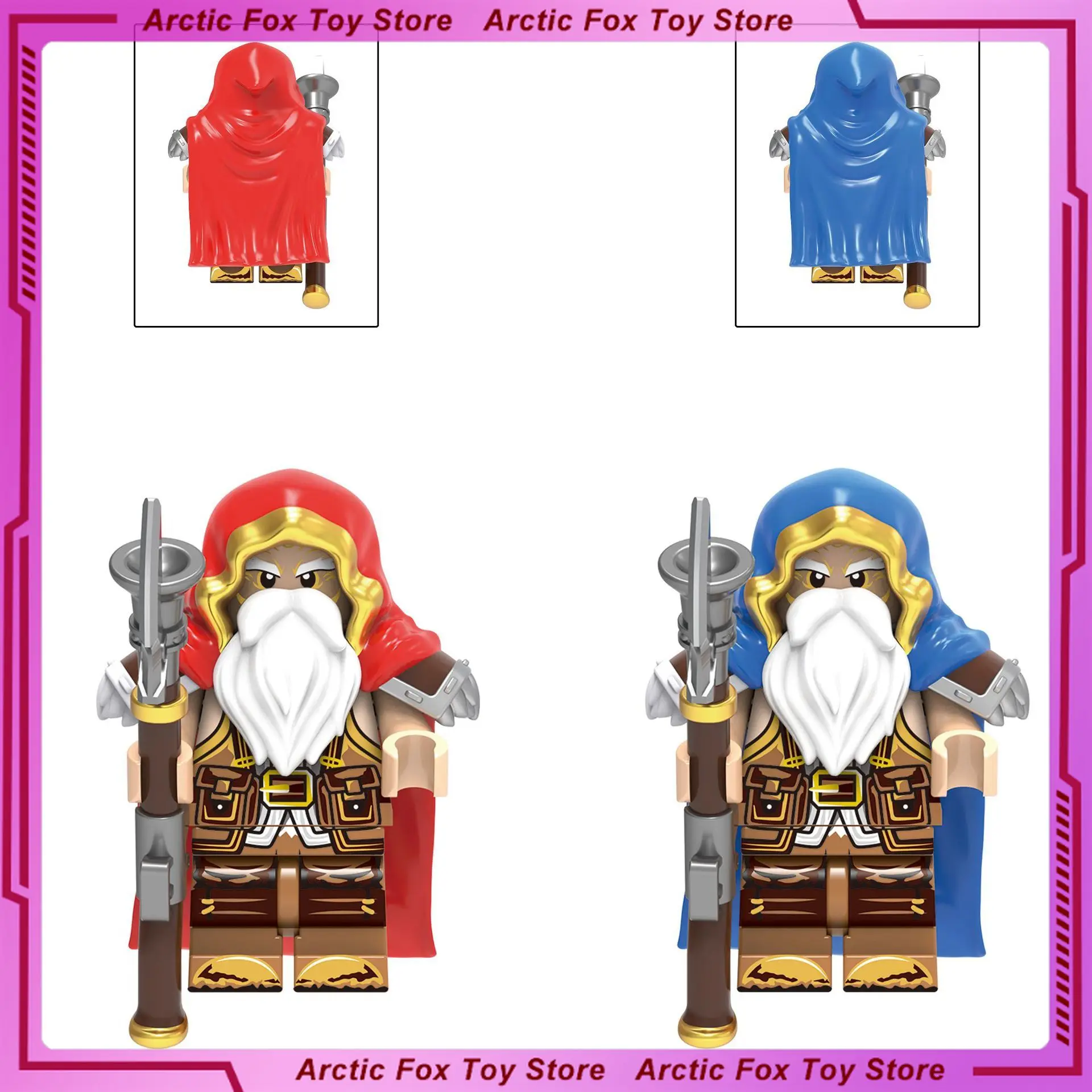 

5cm New World of Warcraft Game Figure Rifleman Orc Soldier Peripheral Model Assembled Building Blocks Desktop Ornaments Gift Toy