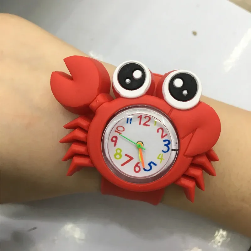 Jam Tangan Kartun Lucu Hewan Laut Di Bawah Penyu Laut Kepiting Hiu Jam Tangan DIY Dekorasi Pesta Selamat Ulang Tahun Hadiah Kesukaan Anak-anak Laki-laki Perempuan