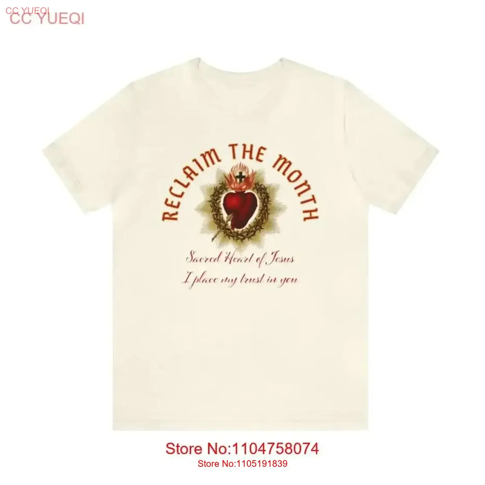 

Футболка Reclaim the Month «Священное сердце Иисуса», размер S 5XL, винтажная стираная повседневная уличная одежда, стильная, мягкая, растянутая, винтажная