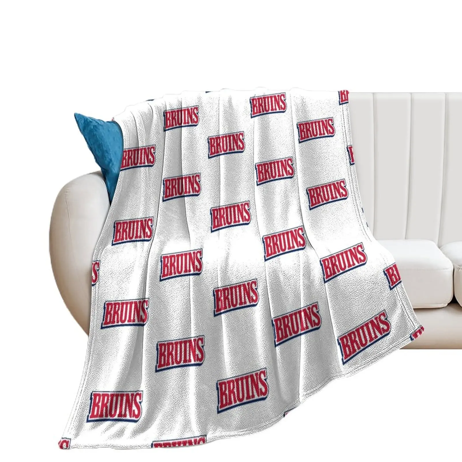 The Belmont Bruins Logo Throw Blanket Polar Beach Cute Plaid funny gift Blankets