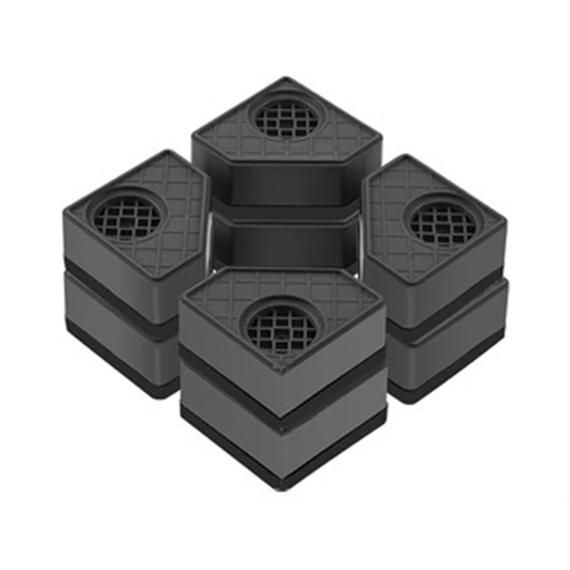 2025-8Pcs Washing Machine Height Increase Pads Anti Pads Silent Skid Raiser Mat Refrigerator Dryer Support Stand 8CM