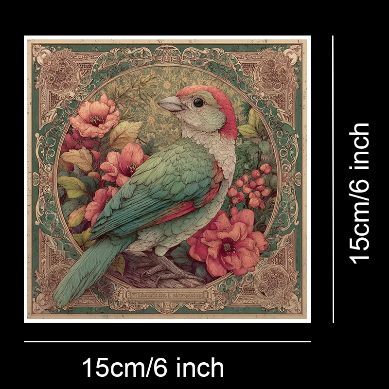 حزمة ورق القصاصات (36 ورقة، 6 × 6 بوصة): مطبوعات عتيقة لافتة للنظر لسكرابوكينغ وأوريغامي وديكور DIY - قرطاسية يدوية ساخنة