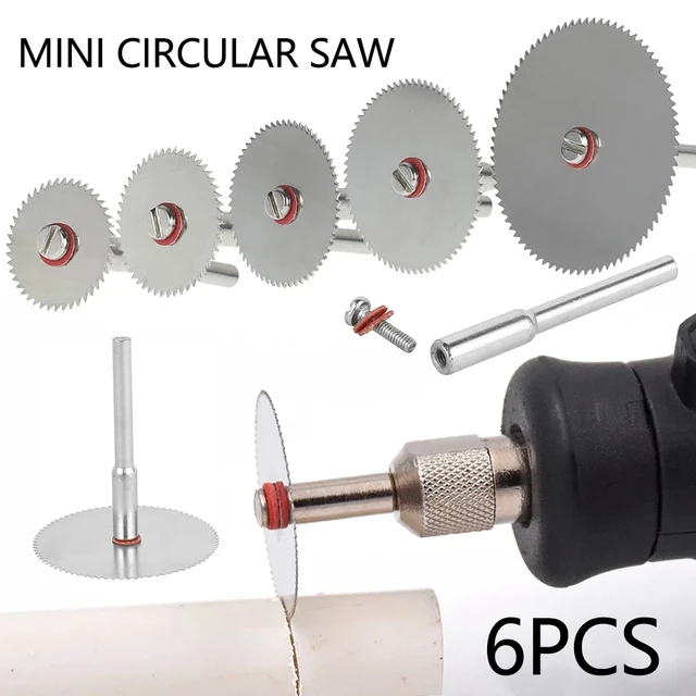 6 sztuk Mini brzeszczot do piły tarczowej elektryczna tarcza szlifierska narzędzie obrotowe do Dremel metalu Cutter elektronarzędzia tarcze do cięcia drewna