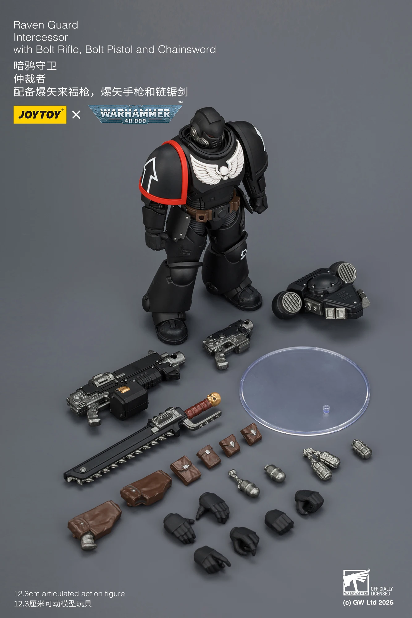 [AUF LAGER] JOYTOY Warhammer 40K 1/18 Actionfigur Intercessor mit Bolzenschrotflinte, Bolzenpistole und Kettenschwert 10 Stück Anime-Modell – Detail 5