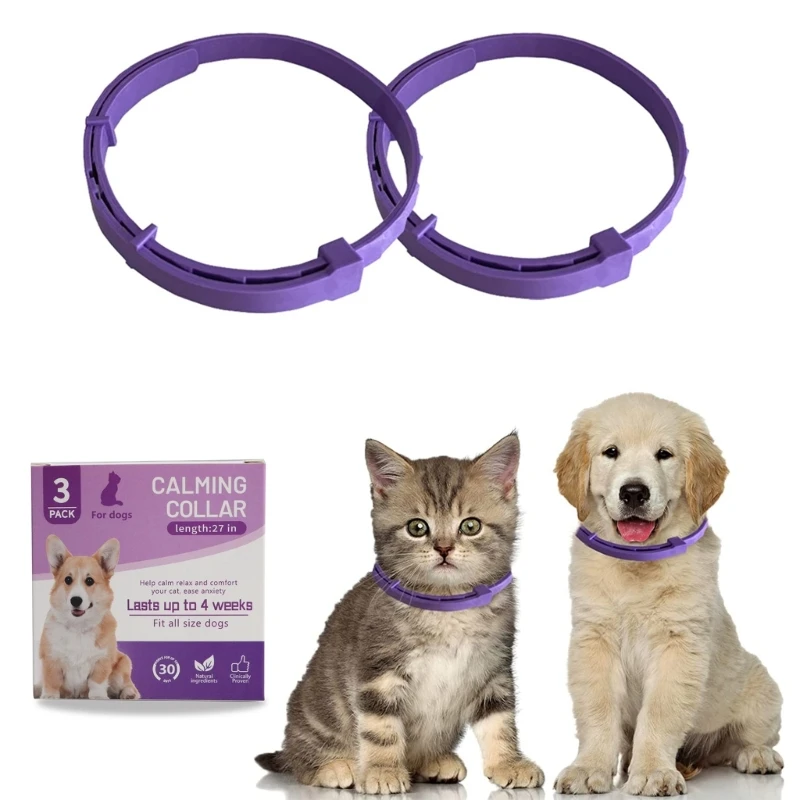 Aggressive Pet Calming Collar Dog Kitten Bad Emotion Soothing Pheromone Collars