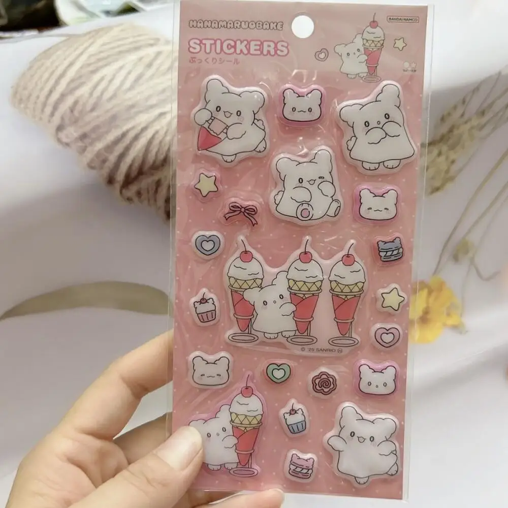 สติกเกอร์ 3 มิติ รูปทรงแปลกตา คาวาอี้ ซานริโอ โคโรโคโร คุริริน ของเล่นตกแต่งเคสมือถือ กระเป๋าเดินทาง DIY ของรางวัลสร้างสรรค์