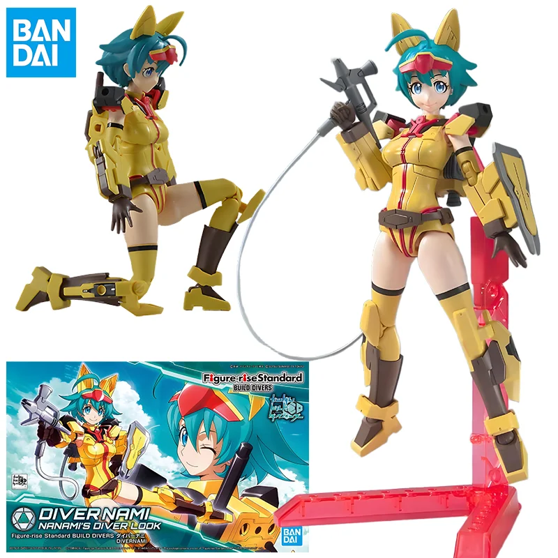 

Bandai оригинальный дайвер Nami HGBD 016, аниме-фигурка, нанами, мобильный костюм, игрушки для девочек для детей, коллекционная модель, украшения