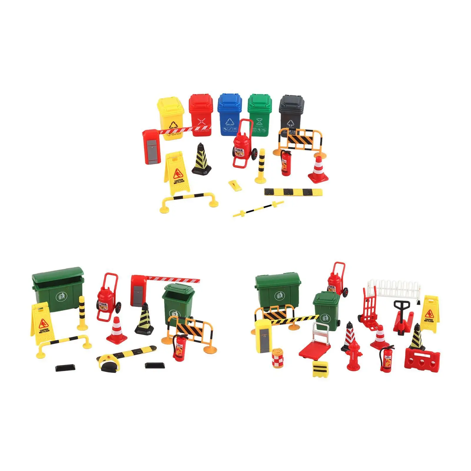 Mini Traffic Signs Toys Street Road Sign Toy, Teaching Props, Traffic Cognitive Toys for 1:36 Scale Micro Landscape