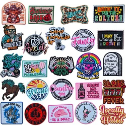 Emblem Clothing Accessories Badge Sticker Embroidered Embroidery Sticker Iron-on Patches