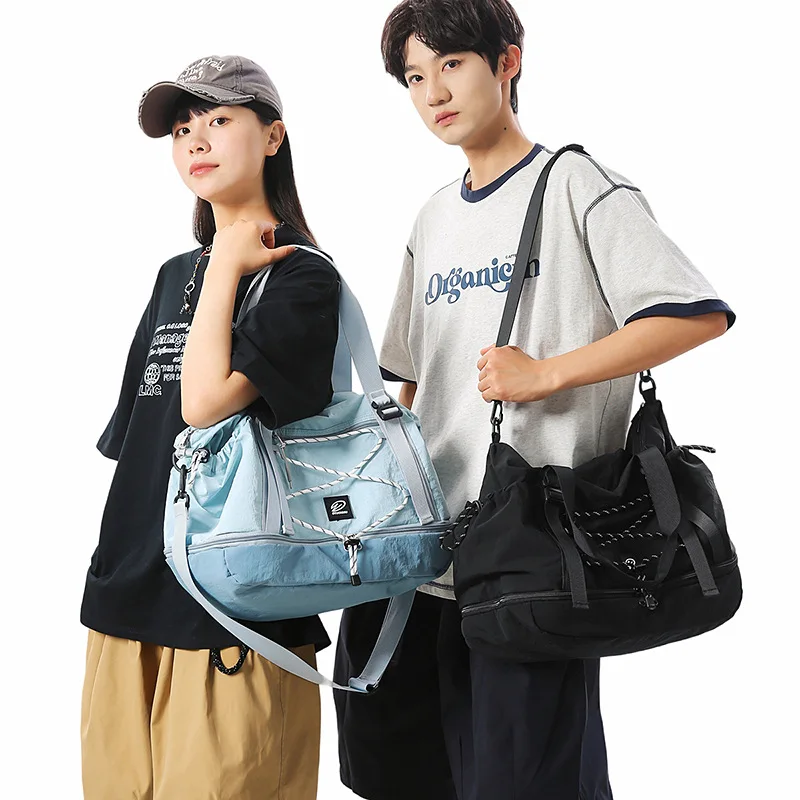 Lightweight Large-Capacity Travel Luggage Bag Multi Pocket Sports Gym Bag with Zipper Independent Shoe Storage Compartment ﻿new