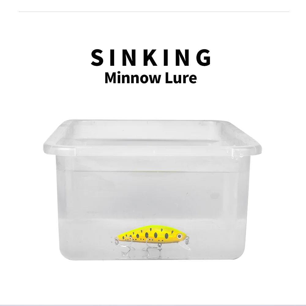 

PROBEROS 1pcs Fishing Lure 11g 8cm Hard Artificial Minnow Lures 12 Color Crankbait Fishing Baits 6# Treble hook DW457