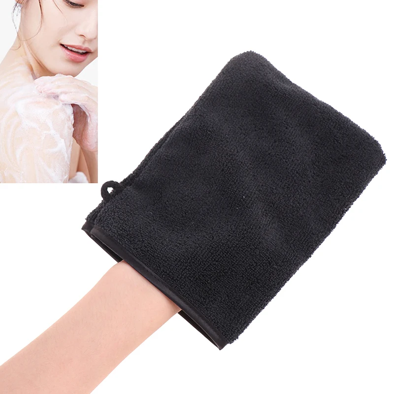 Wieder verwendbarer Make-up-Entferner Handschuh weiche Mikro faser Gesicht Tiefen reinigungs pads