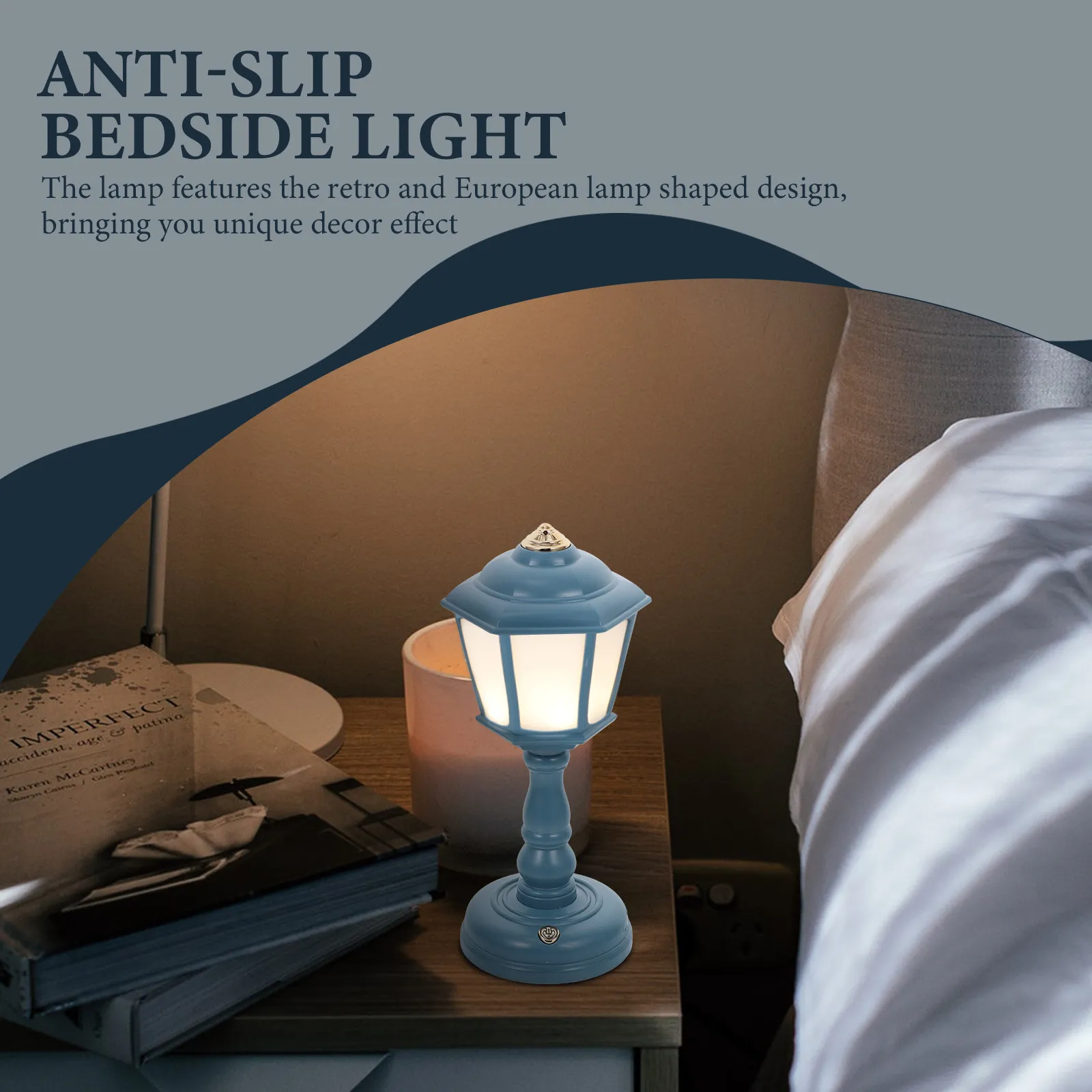 

Набор из 1 винтажной ретро-настольной лампы с USB-зарядкой, мини-ночник в европейском стиле, настольная лампа для защиты глаз, прикроватная лампа для спальни и домашнего декора