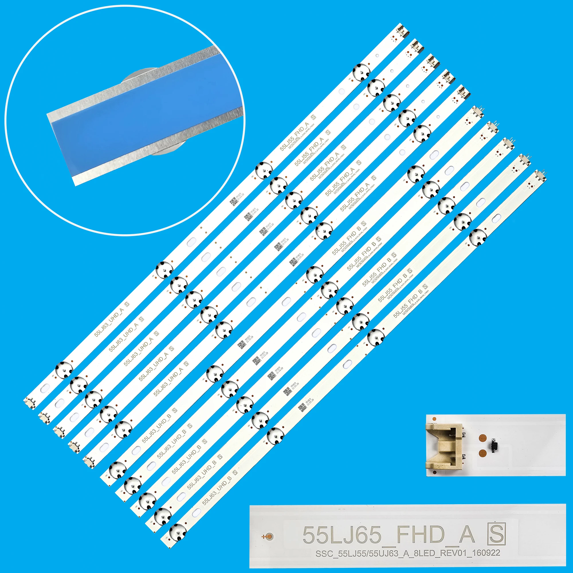 LED BackLight Strip For 55inch 55UK6100 55UJ635 55LJ5500 55UJ6307 55LJ6130 55LH515V 55UJ635T 55UJ639V 55UJ633T 55UJ632T