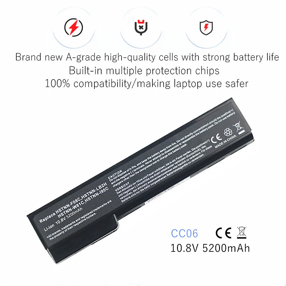 Laptop battery For HP EliteBook 8460p 8460w 8470p 8470w 8560p 8570p for ProBook 6360b 6460b 6465b 6470b 6475b 6560b 6565b 6570b