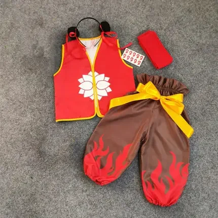 Nezha المرحلة زي تأثيري ازياء للأطفال ملابس الرقص هالوين تأثيري مهرجان أزياء الرقص لعبة الكرنفال