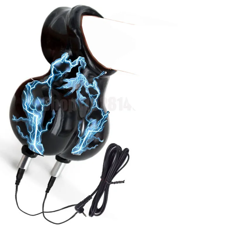 Strongest BDSM Power Box,Electro Shock Penis Ring,Electric Stimulate Massage Glans Trainer Cock Cage Penis Extender,Men Sex Tool