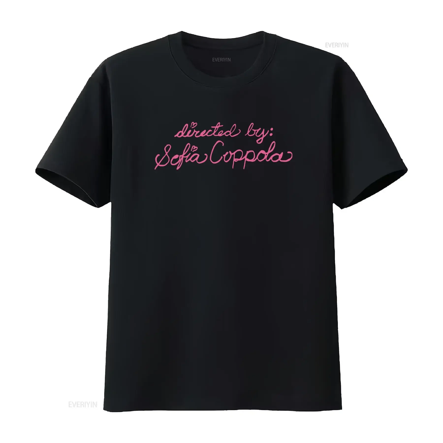 Stilvolles T-Shirt mit der Aufschrift „Directed by Sofia Coppola“ für Modeliebhaber, Vintage-Stil, leicht gewaschen, Streetwear-Grafik, bequem