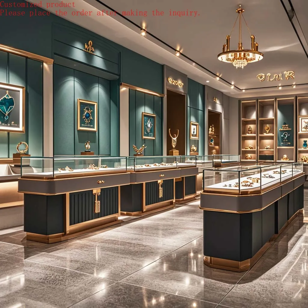 

Glass Jewelry showcase Display Cabinet / Mall Kiosk Design / Jewellery Shop Counter Design for Mall