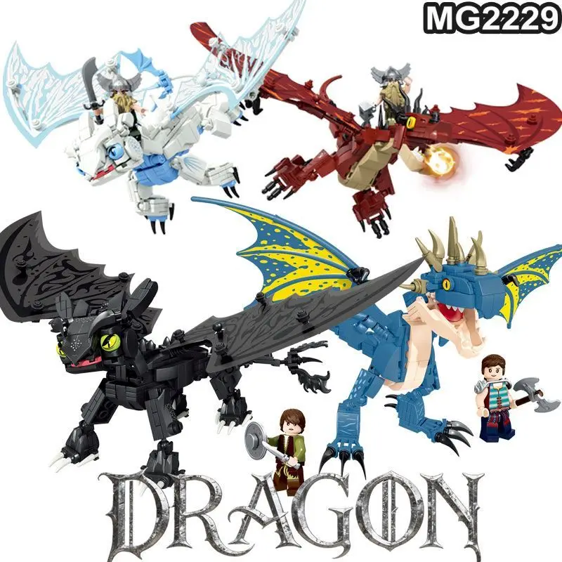 

Dragon Taming Master Anime Peripheral Building Blocks Toy Assembly Model Gift