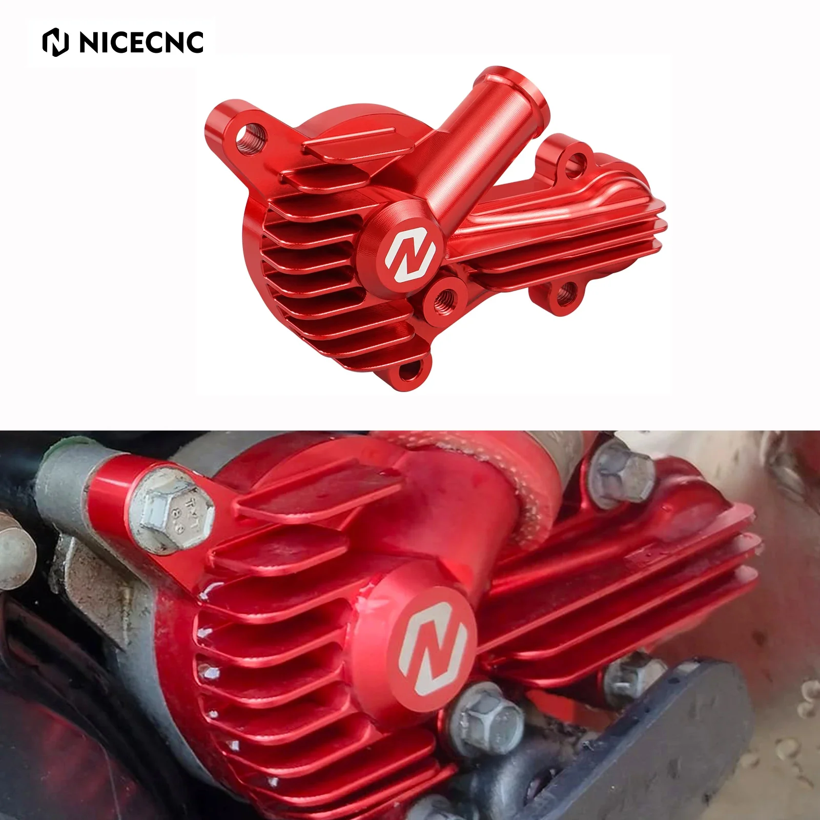 

NICECNC For Beta Xtrainer 300 250 2017-2024 RR 300 250 2013-2024 X Trainer 300 Parts Water Pump Cover Aluminum Efficient Cooling