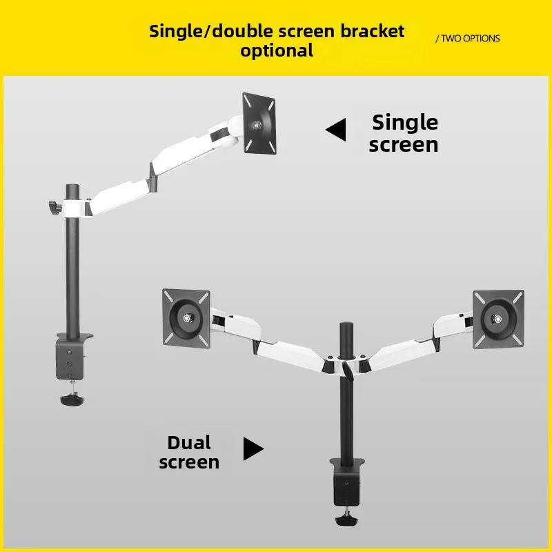 Monitorhalter, Desktop-Drehung um 360 Grad LCD-Computerclip, Tischhalter 19-32 Zoll TV-Basis, doppelseitig
