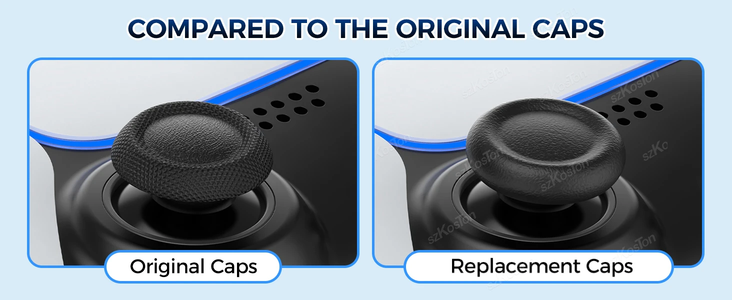 6-8Pcs Joystick Ersatz Grip Caps für PS5/PS4 Controller Anti-Slip Daumen Griffe Kappe reparatur Teil für PS5 Gaming Zubehör – Detail 4