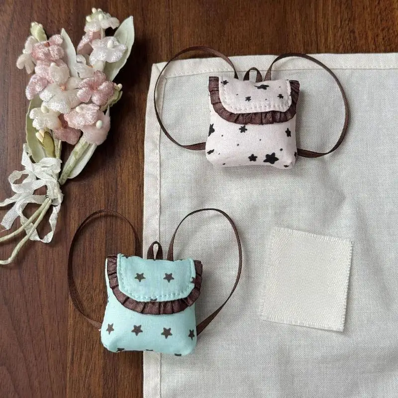 10 20cm Mini Doll Backpack Doll Dress Up Toy Dollhouse DIY Pretend Play Decoration Accessory